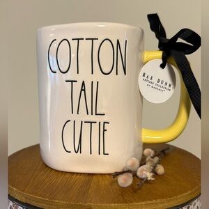 🐇🐣💛 Rae Dunn by Magenta  ‘Cotton Tail Cutie” Easter Spring Mug NWT